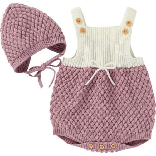 Newborn Baby Boy Girl Romper 2020 Autumn Patchwork Sleeveless Clothes Toddler Kids Jumpsuit Clothing 0-24M