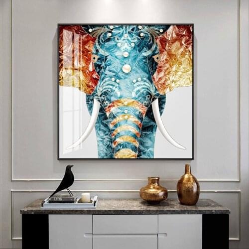 Colorful Graffiti Art Canvas Painting Poster and Print horse Elephant Animal Quadro Modern Wall Picture For Living Room Unframed