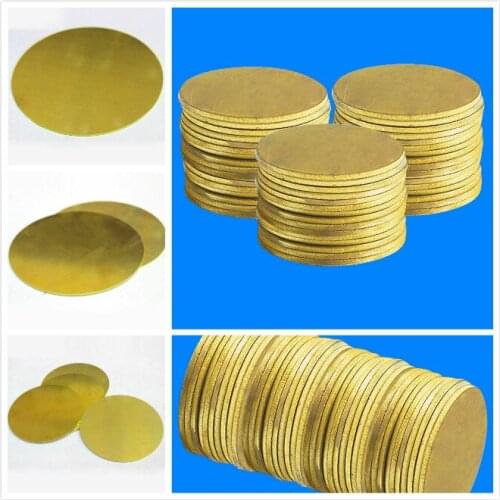 Thickness 0.5/1/2/3mm Brass Round Blank Stamping Tag Disc Charms For DIY Coin Jewelry Making Accessories