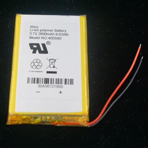 XINJ 3.7V 2600 mAh Li lithium polymer battery li po cell 405580 For GPS Power bank E-book PAD MID Phone DVD DIY IPTV Tablet PC