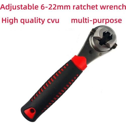 Metric 6-22 Handheld Spanner Ratchet Wrench Multifunction Adjustable Auto Repair Home Convenienve Hand Tools