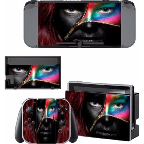 New man face vinyl Decal Skin Sticker For Nintend Switch NS NX Console & Joy-con