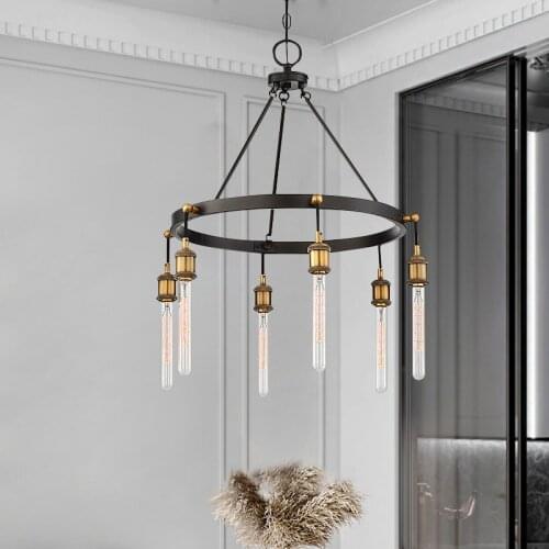 Simple retro chandelier creative personality bar cafe restaurant chandelier