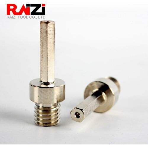 Raizi 1Pc adapter male thread to 10 mm hexagonal shank For Diamond Core Drill Bits Power Drill Accessary