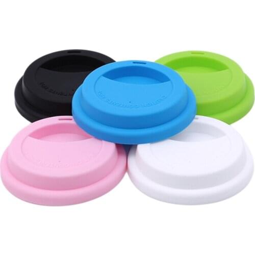 Silicone Insulation Leakproof Cup Lid Heat Resistant Anti-Dust Mug Cover Home Supplies Kitchen Tea Coffee Sealing Lid Caps