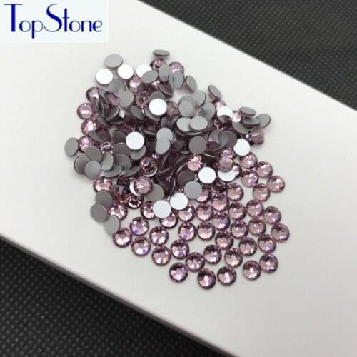 Topstone Nail Rhinestone Lt Amethyst Color Flatback Non Hotfix Rhinestones Decoration Crystal Stones