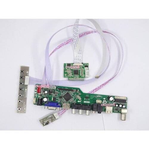 TV HDMI VGA LCD LED EDP DIY Controller board for 30pin N156BGE-E42/EA1 1366*768 panel screen monitor