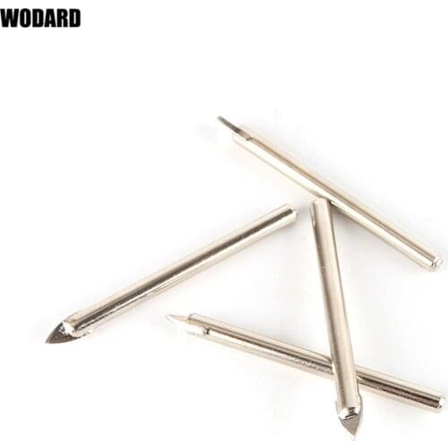 Wodard Carbide Drill Bit Round Handle Cross Glass Drill Semi-titanium-plated Marble Deep Hole Tool Tile Opening Equipment