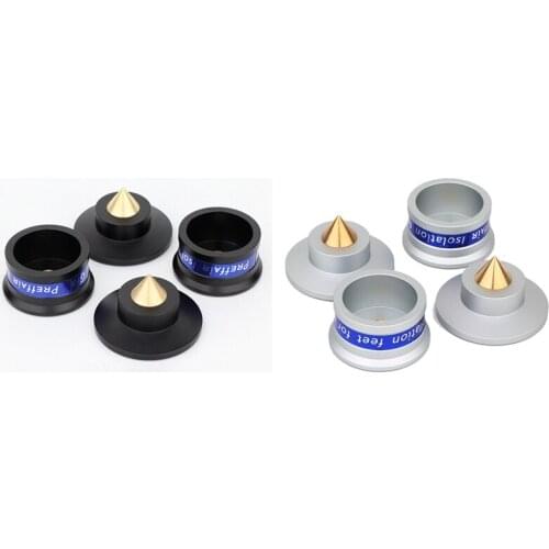 JABS 4 PCS Speaker Amplifier Shock Spikes Isolation Feet Stand Pad for Turntable Amplifier CD DAC Recorder