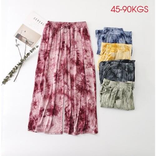 For 45~90kgs Women Casual Pants Modal cotton Pajamas Lounge Pants Elastic Waist Sleepwear Autumn WInter Nightwear-DR008