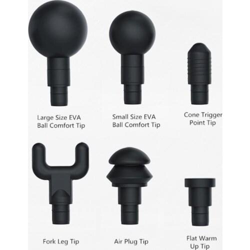 6pcs/set Body Relaxation Fascia Massager Gun Replacement Head Massage Head Kit Muscle Fitness Weight Loss Massage Relaxation