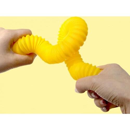 8Pcs/Box Pop Tubes Creative Stress Relief Plastic Kid Pop Tube Sensory Toy for Boy and Girl