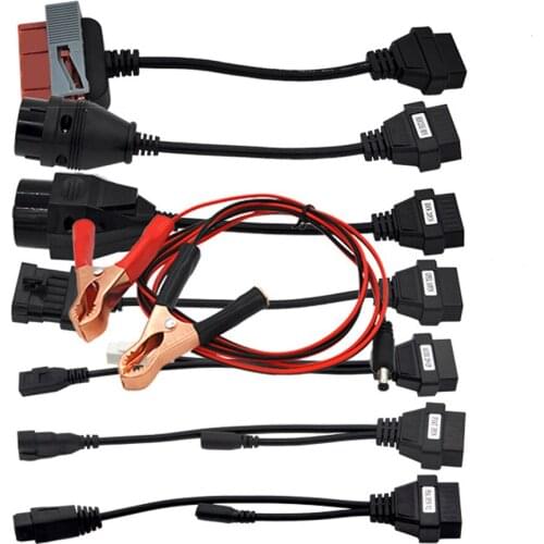 8pcs OBD Car Cable Compatible with Autocom ds150 Multiprog On-Board Diagnostics Connector Cable Adapter Powers Cable