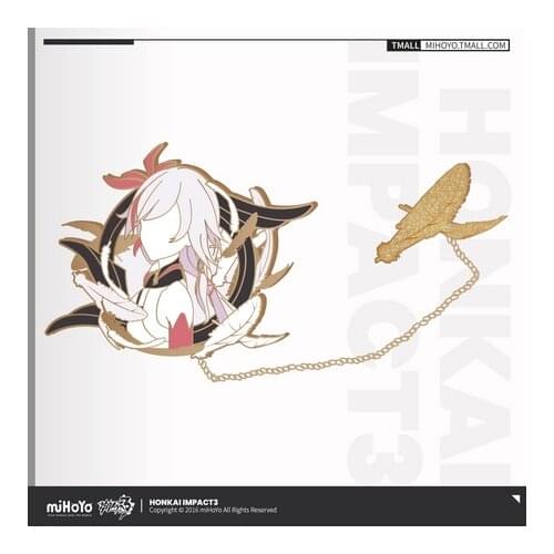 Anime Honkai Impact 3 Fu Hua Metal Badge Brooch Pin Cosplay Collection Game Cartoon Medal Clothing Decor Souvenir Toys