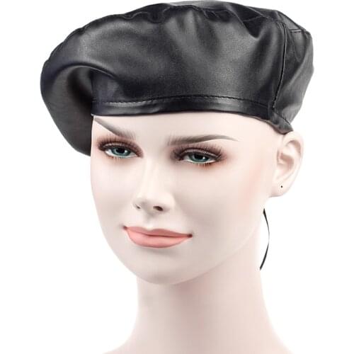 2 colors available top selling unisex leather beret cap fashion women men navy hat autumn winter berets warm hats whoelsale