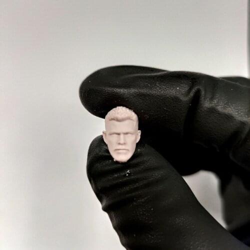 Blank 1/18 Scale Calm Chris Hemsworth Head Sculpt Unpainted Fit 3.75" Figure