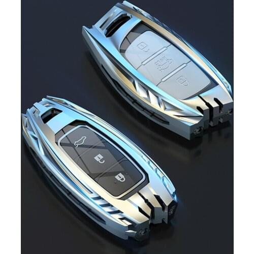 Zinc alloy Car Key Cover case For Hyundai i30 Ix35 KONA Encino Solaris Azera Grandeur Ig Accent Santa Fe 2017 2018 2019 2020