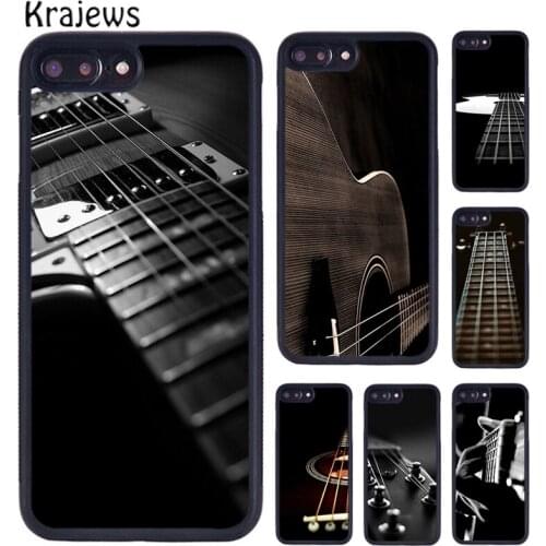 Krajews Wood Acoustic Electric Guitar Phone Case Cover For iPhone 5 6S 7 8 plus 11 12 Pro X XR XS Max Samsung Galaxy S8 S9 S10