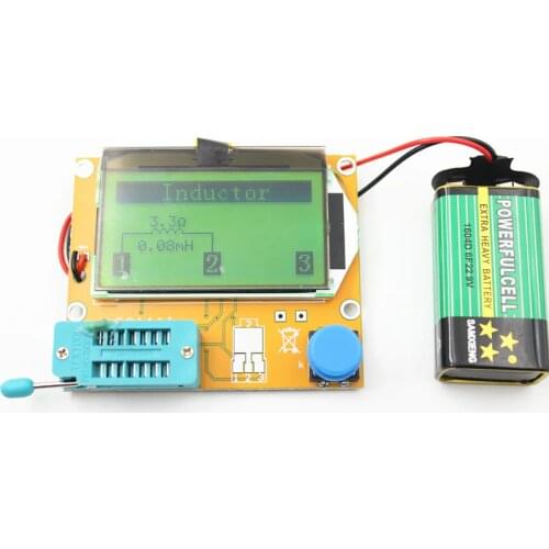 Mega328 LCD Digital Transistor Tester LCR-T4 Diode Triode Capacitance ESRT4 Digital LCD Screen For MOS/JFET/PNP/NPN