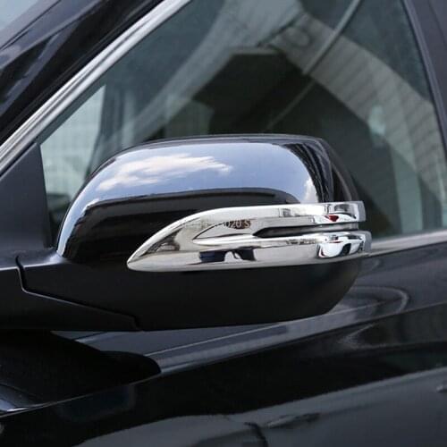For Honda CR-V CRV 2012 2013 2014 2015 2016 ABS chrome Car back rear view Rearview Side Mirror Strip stick trim panel 2pcs