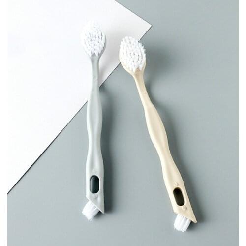 Double-End Shoe Brushes White Shoes Cleaner Cleaning Quality Multi Function Cleaning Brush Kitchen Cleaning Tools Kit New