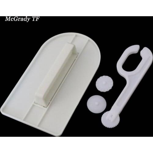 Facemile Fondant Sugar Icing Wheel Embosser Tools Fondant Smoother Gift Making Tools Polisher Tools Cutter Decorating Tools