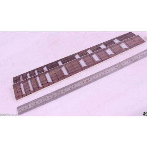 1 pcs Electric Guitar Fretboard Fingerboard Fretless rosewood Trapezoid Inlaid