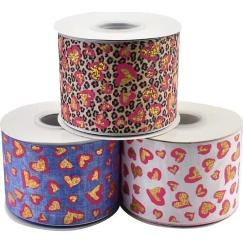 HSDRibbon 75mm 3inch hsd-design custom Pattern on Grosgrain Ribbon