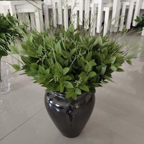 1pc Honeysuckle Artificial Plants Wedding Wall Decor Green Leaf Artificial Flowers Plastic Fake Plant for Home Garden Decoration