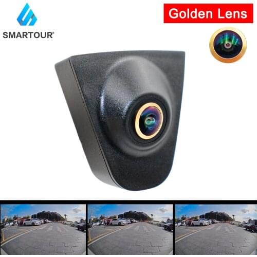 Smartour HD fisheye view Vehicle logo Front view camera for Honda Accord CRV Civic city Fit logo Embeded Golden edge camera 720P