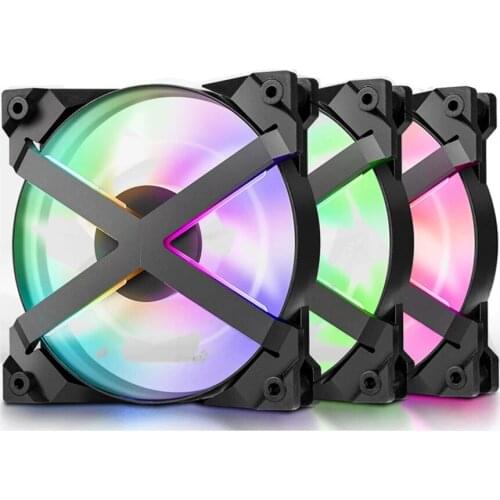 DEEPCOOL MF120GT 3-in-1 RGB 5V/3PIN/PWM fan 120mm addressable RGB LED CPU computer case heat sink cooling fan