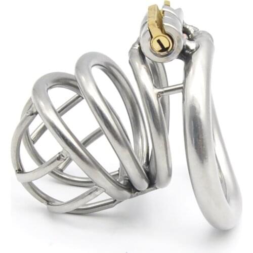 Manyjoy A226 Stainless Steel Bird Cock Cage Lock Adult Game Metal Male Chastity Belt Device Penis Ring Sex Toys For Men