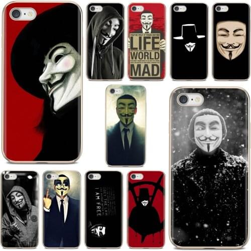 Soft Covers For Huawei P30 P40 P20 P7 P8 P9 P10 Lite Plus Pro 2015 2016 2017 Mini Guy Fawkes Anonymous Mask V For Vendetta