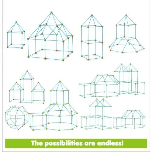 Fort Building Kit For Kids Diy Build Fort Castles Tents Rockets Tunnels Play Set Castles Tunnels Tents Kinderspielzeug juguetes