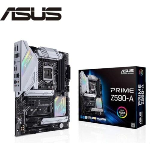 NEW For ASUS PRIME Z590-A Motherboard Socket LGA 1200 DDR4 M.2 nvme ssd For Intel Z590 Original Desktop Mainboard