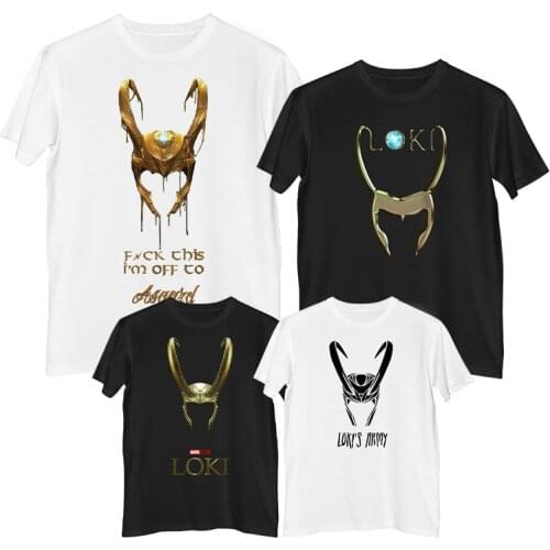 New Hot Lady Loki Mens Classical T-shirt Tv Play Unisex Horned Helmet Tee Wand Trenging Silm Fit Tops Holiday Cool Female Shirt