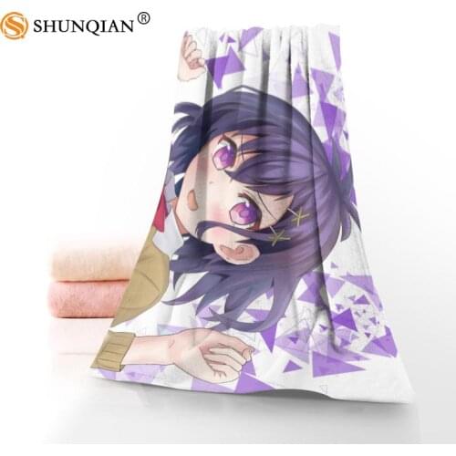 New Custom ANIME Towel Printed Cotton Face/Bath Towels Microfiber Fabric For Kids Men Women Shower Towels FG135Q