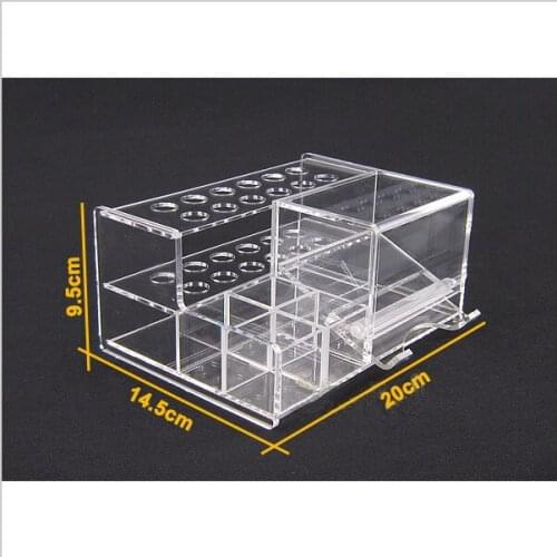 Dental lab Dentist equipment oral hygiene formed portfolio resins adhesives brush place set Organizer Holder Acrylic product