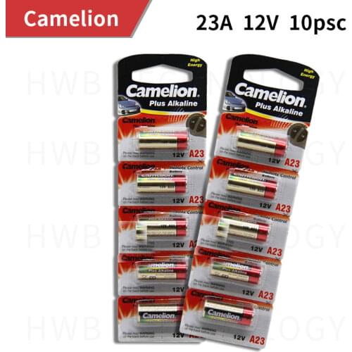 Wholesale 10pcs/lot New 12V Camelion A23 23A Ultra Alkaline battery/alarm batteries Free Shipping
