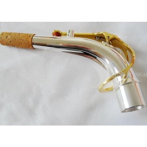 E flat alto sax saxophone curved neck neck tube SilverSaxophone Accessories