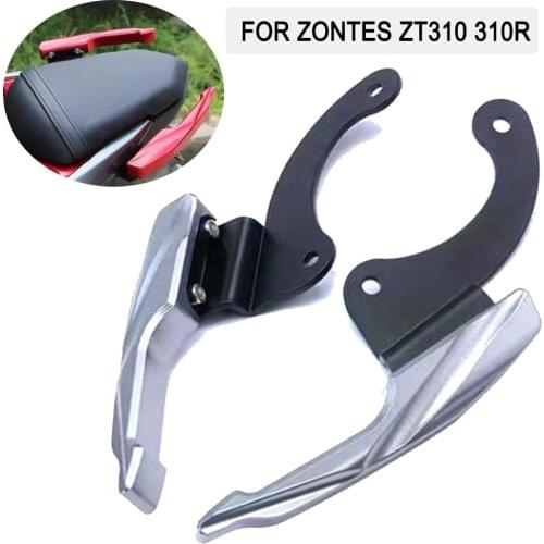 ZT310 310R Motorcycle Tail Handrail For Zontes 310R ZT310 Aluminum Rear Shelf Handle Tail Fin Accessories ZT 310 310 R
