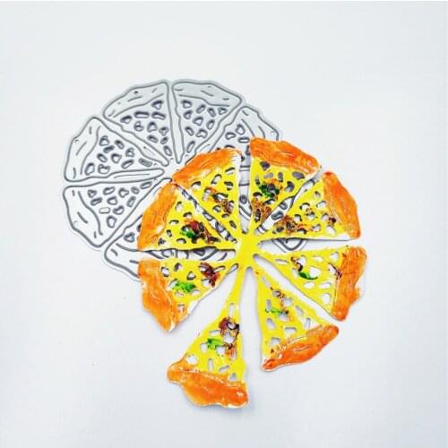 6.9X7.9CM Delicious pizza die Cutting dies metal crafts paper die-cutting /DIY embossing Easter Halloween Scrapbooking