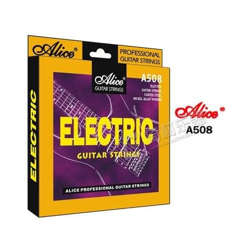 Alice A508 Super Light Electric Guitar Strings Plated Steel Nickel Alloy Wound Strings, Single Strings Also Available