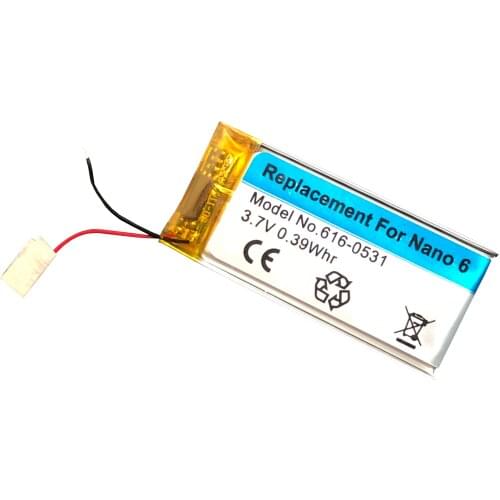 5PCS Brand New High Quality Replacement For Ipod Nano 6 6th Generation 616-0531 Battery+Tool Kit