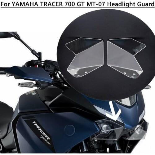 For YAMAHA TRACER 700 Tracer 700 GT MT-07 Motorcycle Headlight Protector Head Guard Lampshade Kit Light abs screen lens Cover