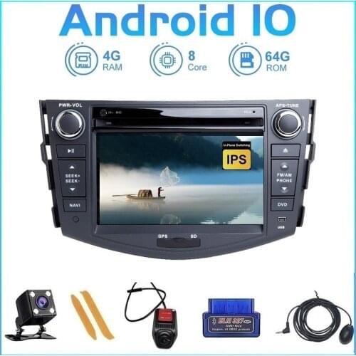 ZLTOOPAI Android 10 For Toyota RAV4 2006-2012 Car Multimedia Player GPS Navigation DVD Auto Radio Stereo Head Unit SWC IPS 3G/4G