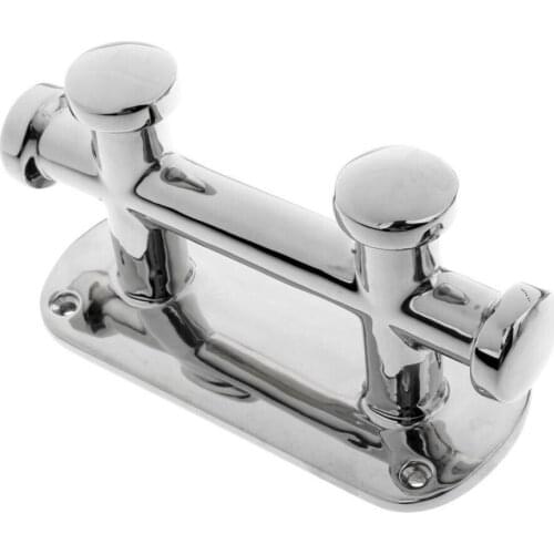 ISURE MARINE Grade Stainless Steel Double Yacht Deck Boat Cross Bollard