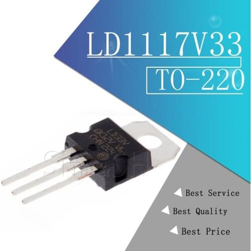 10PCS LD1117V33 TO-220 LD1117 3.3 LD1117AV33 TO220