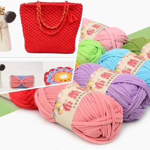 100g Cotton Handbag Knitted Scarf lot of Hand Knitting Crochet Chunky HandCrafts Yarn Weave Carpet Wool Scarf