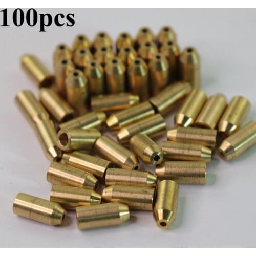 100pcs Wholesale Durable Brass Refill Butane Gas Adapter Copper Head Adapter For Dupont L2 France Gas Lighter Inflatable Gadgets